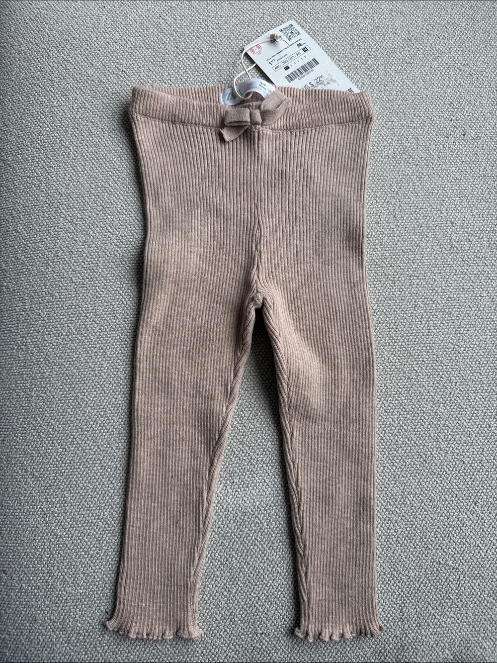 Zara girls ribbed leggings